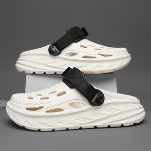 洞洞鞋 男夏季 外穿防滑防臭包头运动休闲开车两用户外海边沙滩凉鞋