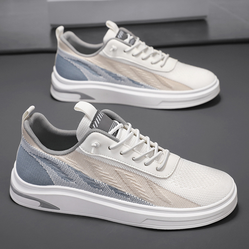 男鞋冬季网面透气薄款一脚蹬软底网鞋休闲轻便厚底防滑工作平板鞋