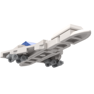 兼容某高MOC积木迷你协和号飞机模型拼装益智玩具可爱小颗粒袖珍