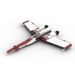 兼容某高MOC-88840星战系列Z-95猎头者飞机拼装积木战斗机模型