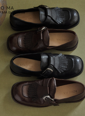 ROROMA 原创设计师奢选意大利进口水洗马皮灵动人鱼尾loafer