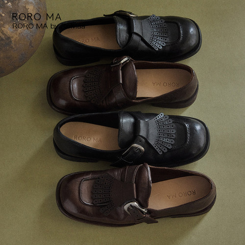 ROROMA 原创设计师奢选意大利进口水洗马皮灵动人鱼尾loafer