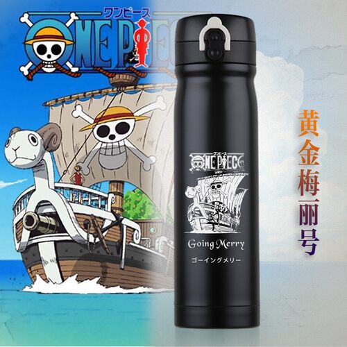海贼王路飞索隆艾斯罗 乔巴卡塔库栗红发304不锈钢弹跳盖保温