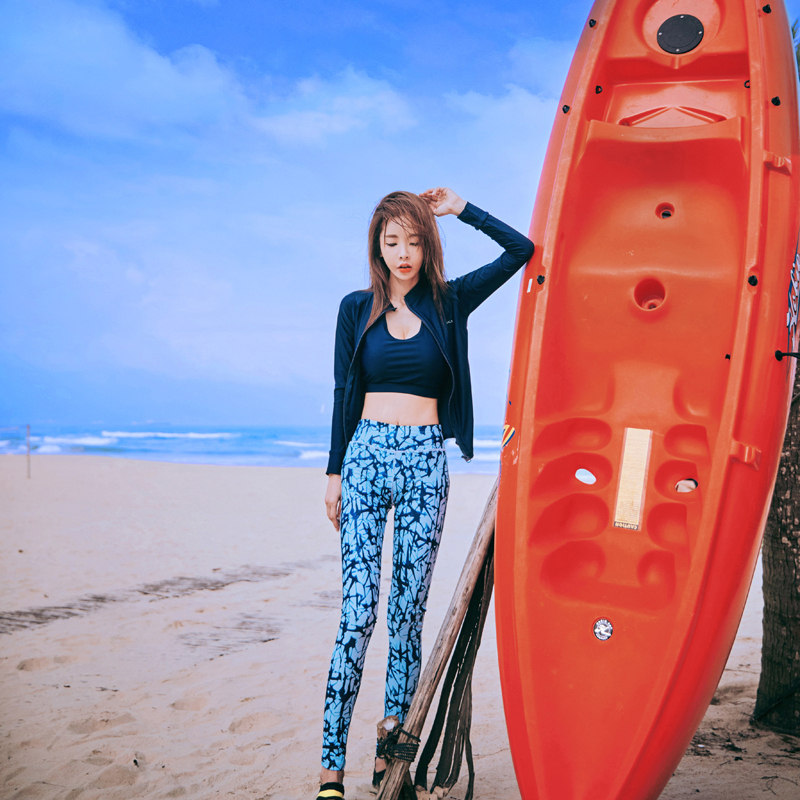 韩国潜水服女分体四件套长袖长裤防晒拉链浮潜泳衣水母衣冲浪服|ruв категории открытый/альпинизм/в поход/Поездки товаров, открытый одежды, водолазный костюм - от Buy2taobao.com для оказания профессиональной услуги покупки агента Taobao