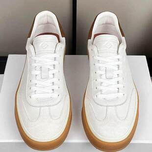 外贸顶版新款小白鞋lP女鞋休闲运动板鞋拼色德训皮鞋平底单鞋厚底