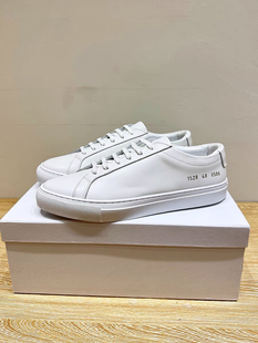 common数字小白鞋男女2023春夏情侣平底板鞋时尚休闲真皮百搭单鞋