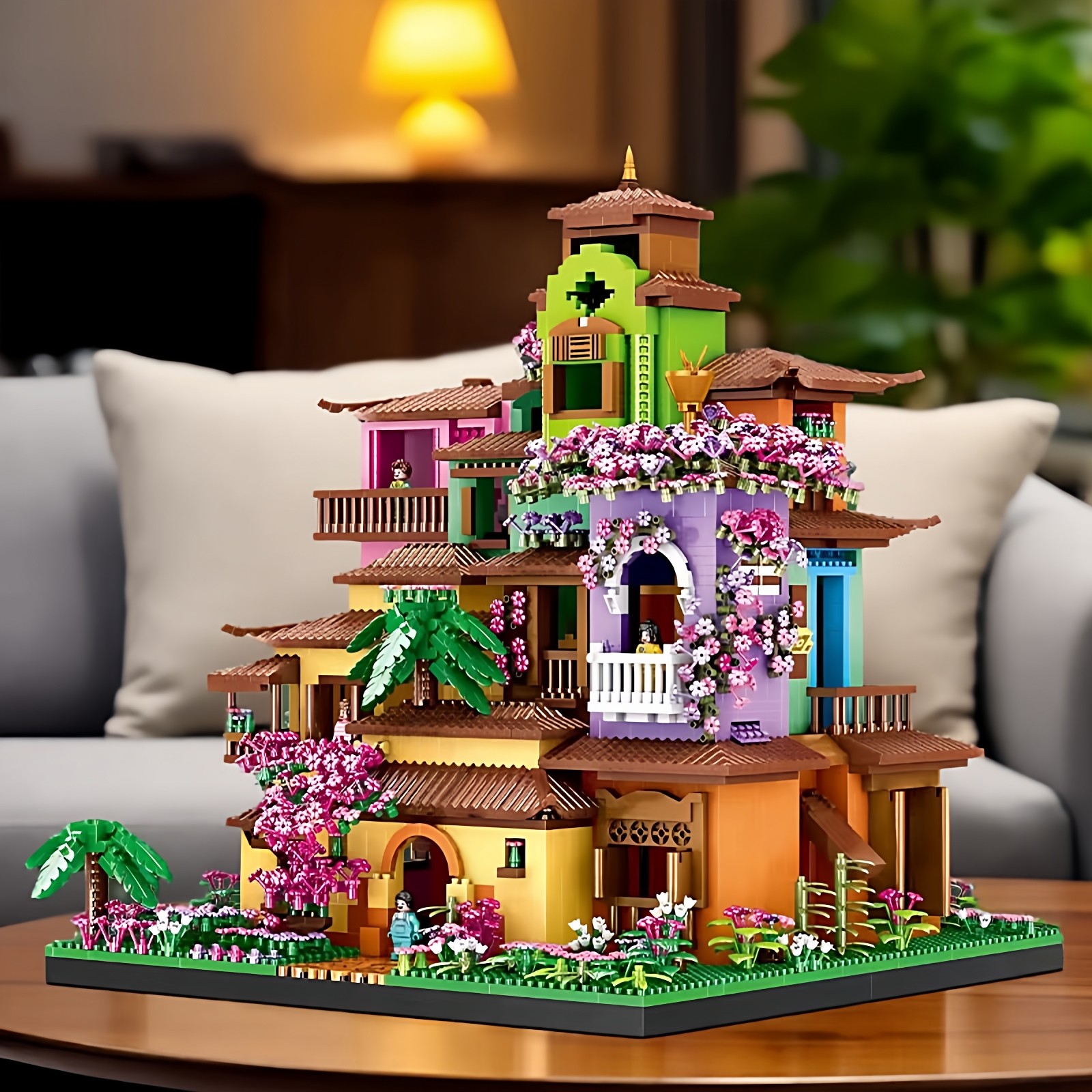 新款魔法树屋建筑模型适用乐高益智拼装积木玩具高难度女孩子系列