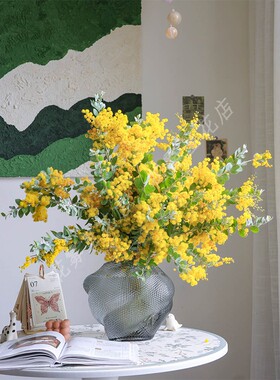 金合欢鲜花金黄鲜切花水养插花办公室上海顺丰包邮可干花圣诞节花