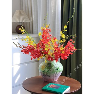 红心跳舞兰鲜花红洋兰鲜切花水养插花红色千代兰年宵花上海直发