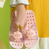 信智利2025夏季 室内防滑漏水按摩拖鞋 情侣款 防臭浴室男女居家夏季