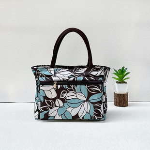 防水新款帆布拎包上下班手提包袋子大包妈妈时尚大容量牛津布包女