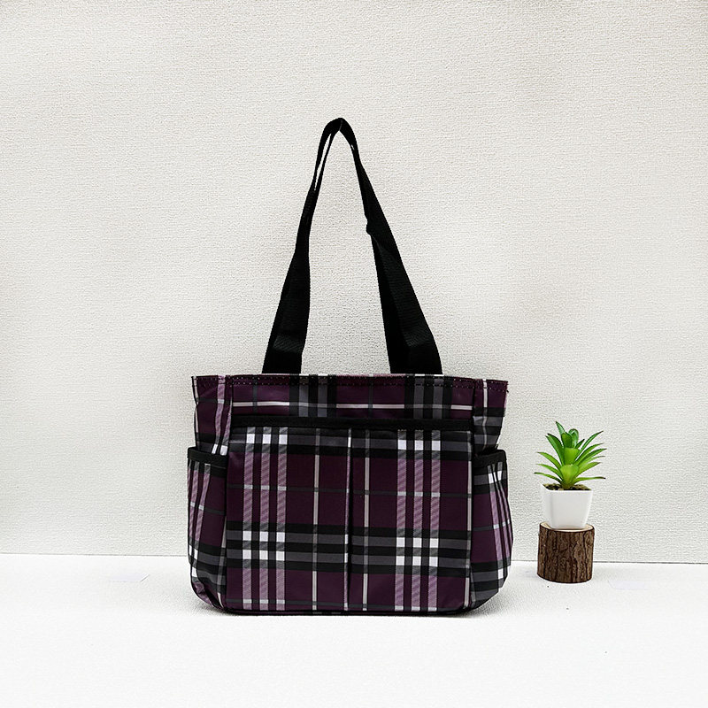 女士单肩手提包2023年新款夏季防水大容量牛津布包中年女款妈妈包