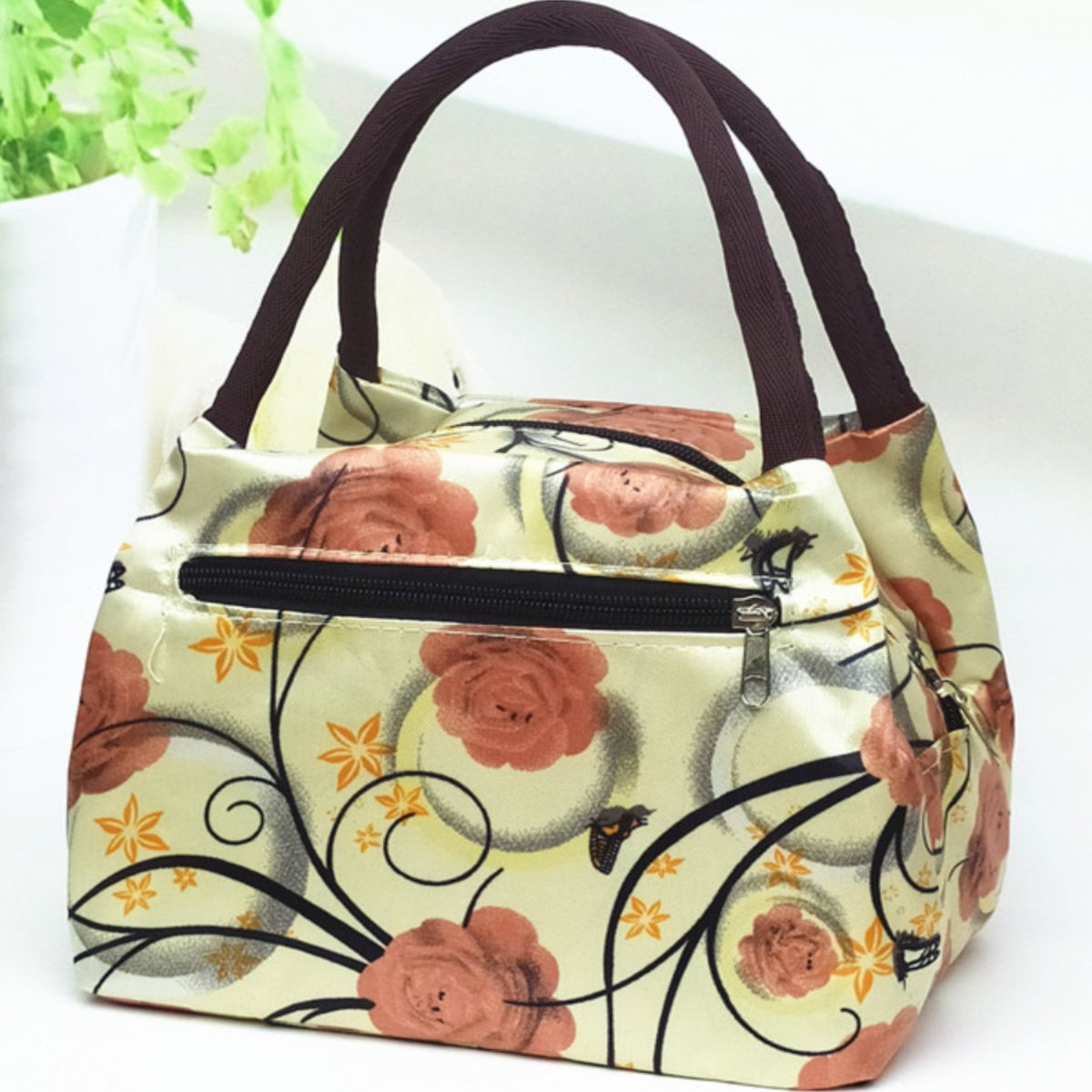 防水牛津布小巧精致拎包中年女款妈妈包上下班手提包妈咪出门小包