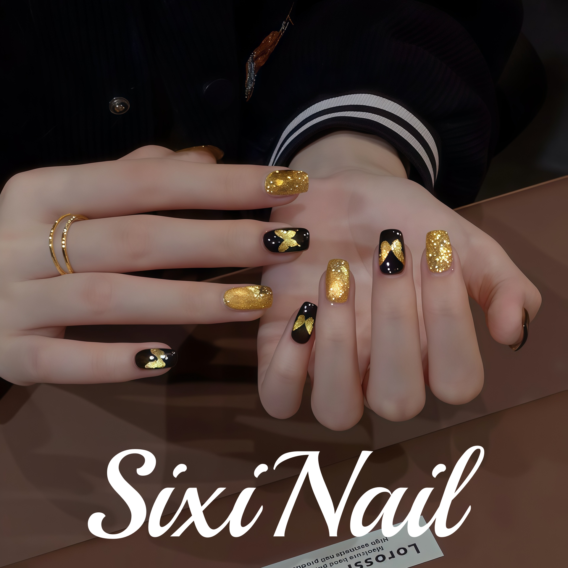 镂空招财金蝶猫眼纯手工穿戴甲精品ins高级感指甲美甲贴片假指甲,彩妆/香水/美妆工具,穿戴甲/甲片,淘宝优惠券,粉丝福利购,淘宝优惠卷