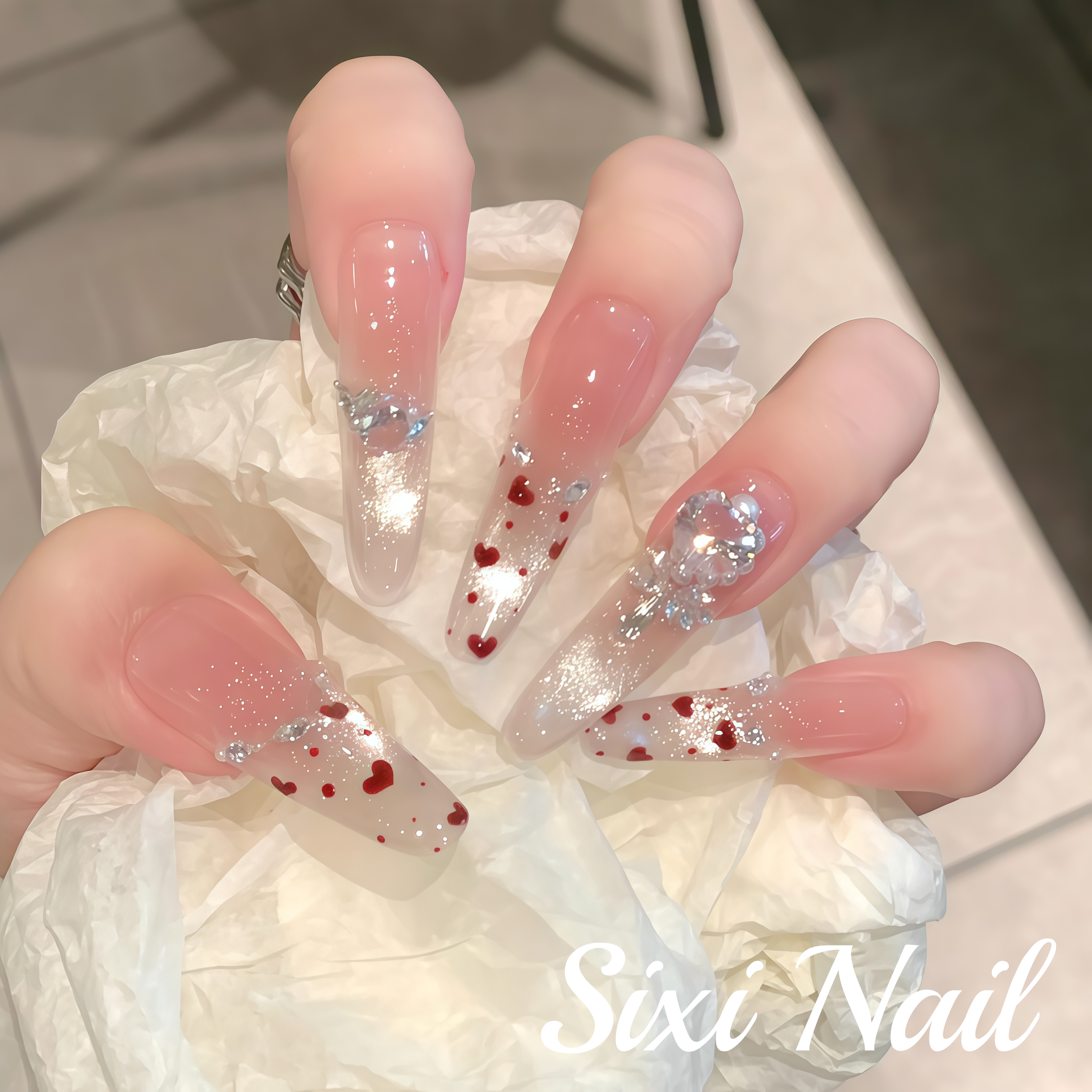 纯手工穿戴甲 轻奢氛围感2025秋冬新年款猫眼长款美甲贴片假指甲,彩妆/香水/美妆工具,穿戴甲/甲片,淘宝优惠券,粉丝福利购,淘宝优惠卷