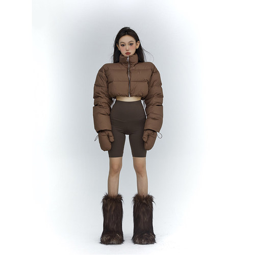 PEMPL短款高领羽绒服保暖