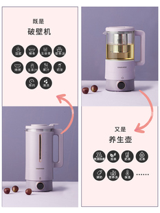 大宇破壁机家用加热迷你小型新静音款 多功能豆浆机榨汁一体料理机