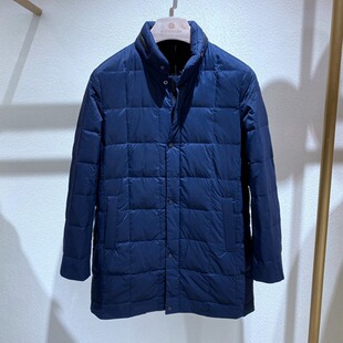 品牌男装 秋冬薄款 立领 轻便保暖 百搭通勤 中长款 男士羽绒服
