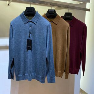 正品 品牌男装 秋冬新品 轻薄柔软 绵羊毛 男士羊毛衫 1880元 RY