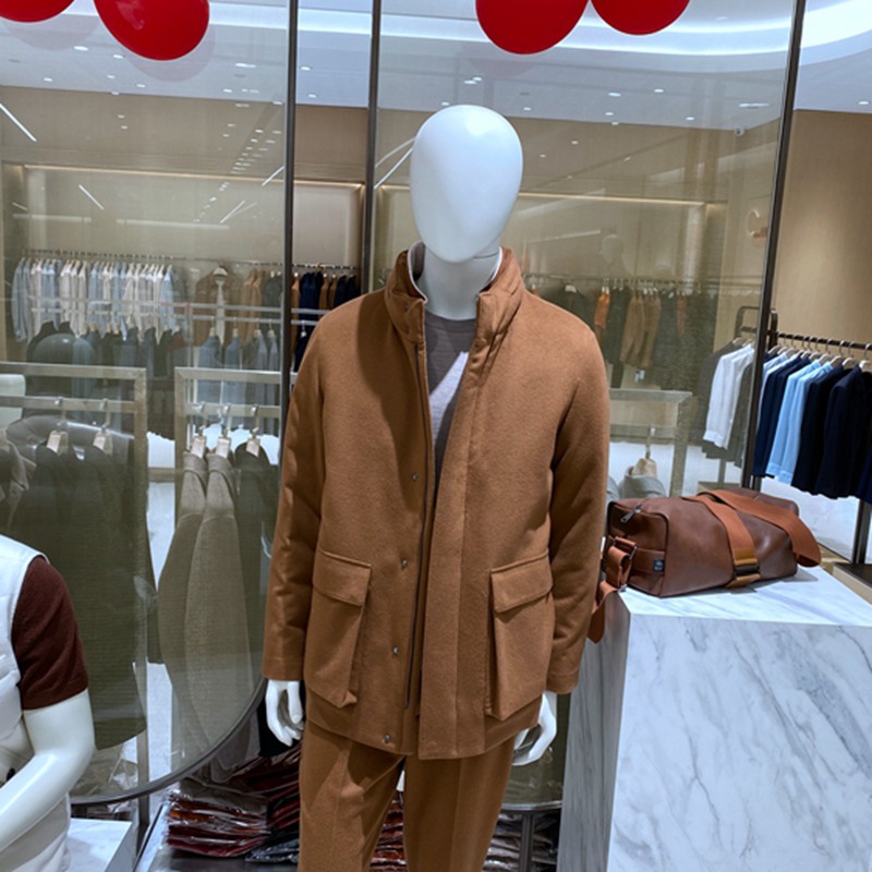 方仕冬装山羊绒白鹅绒男士羽绒服