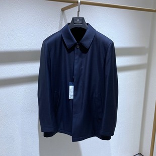 黑色貂绒 藏青牛角扣进口面料 轻奢 保暖百搭 皮草 方仕 男士 冬装