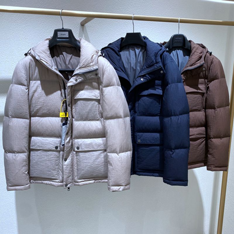 方仕冬季连帽拉链男士羽绒服