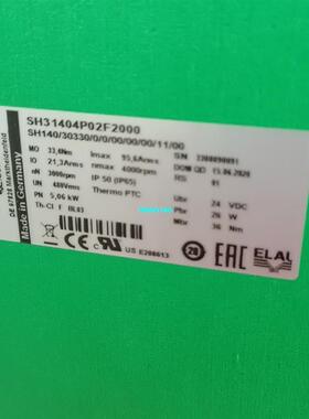 【议价】施耐德ELAU伺服电机SH31404P02F2000现货销售