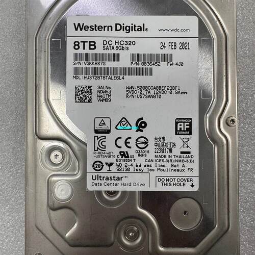 【议价】WD西部数据8T，HC320 HUS728T8TALE6L4
