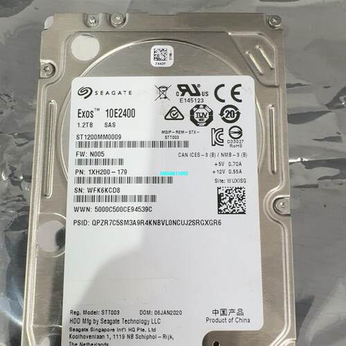 【议价】Seagate/希捷 ST1200MM0009 1.2T 银