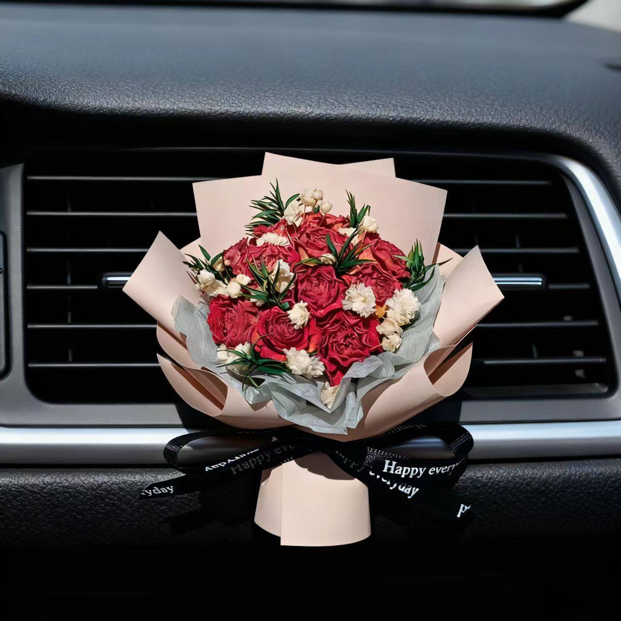 女生汽车空调出风口爆款玫瑰真花摆件车载香薰迷你干花束车内装饰,鲜花速递/花卉仿真/绿植园艺,干花,淘宝优惠券,粉丝福利购,淘宝优惠卷
