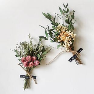 干花墙面装饰墙上挂件背景墙墙饰贴墙高级感真花松果树枝植物标本