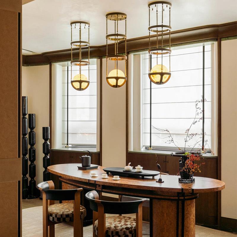 中山工厂直销【奢华定制】酒店宴会厅会所西班牙云石吊灯餐厅售楼