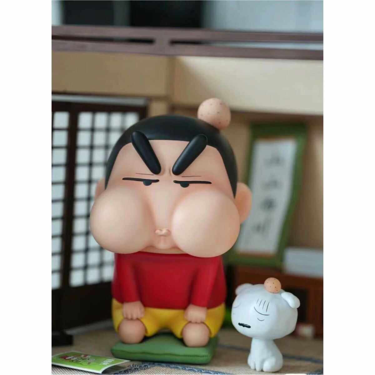 蜡笔小新GK小白挨揍手办搞怪摆件