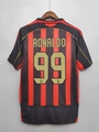 06/07 Ac Milan Home Jersey - Custom Printed #99 Ronaldinho
