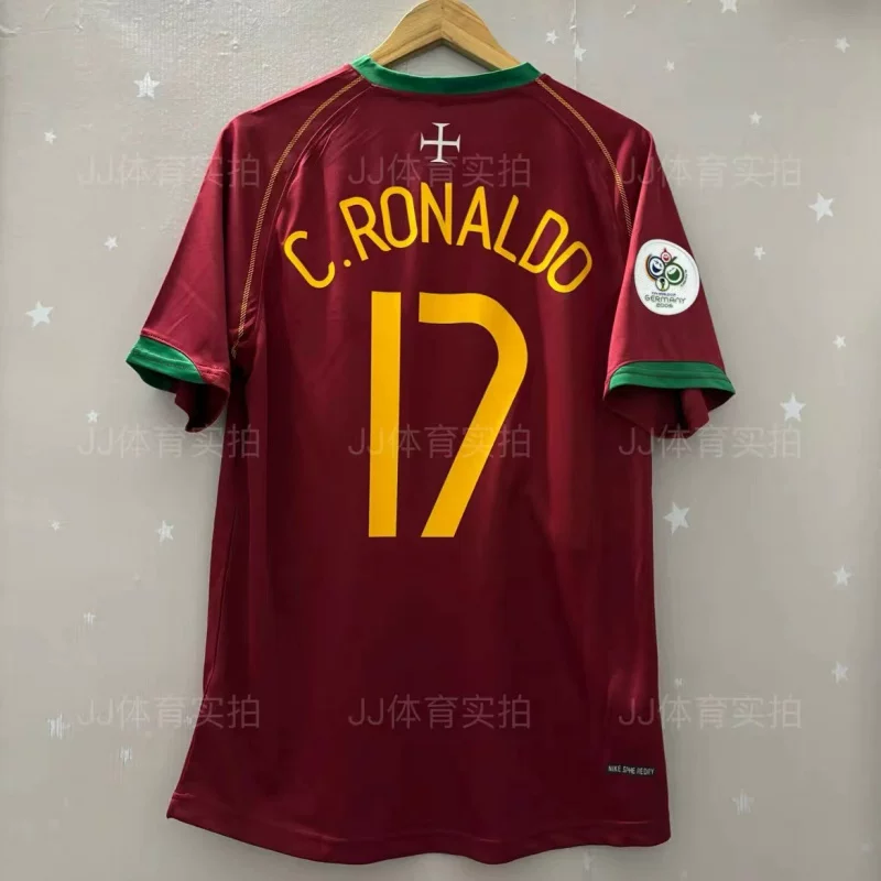 Классический спортивный костюм в стиле ретро для футбола with Portugal Ronaldo Gerard Figojavi Iniesta майка