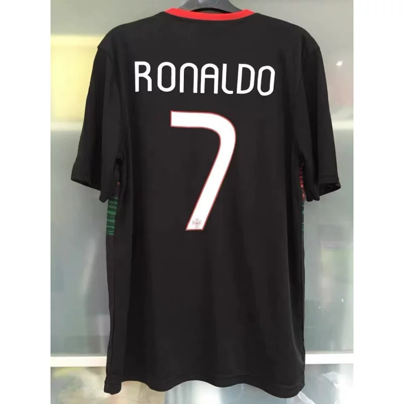 Классический спортивный костюм в стиле ретро для футбола with Portugal Ronaldo Gerard Figojavi Iniesta майка