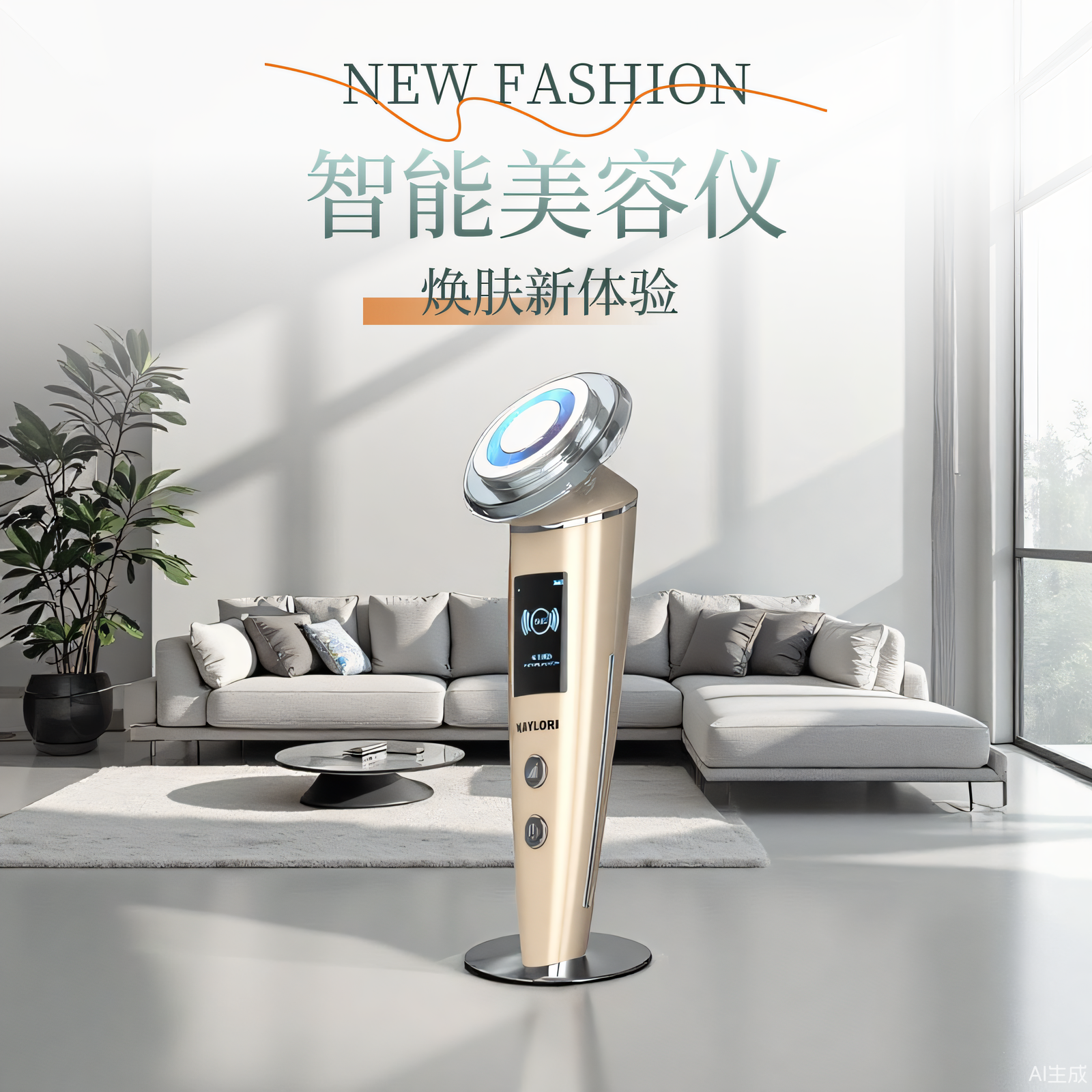 KAYLORI净颜嫩肤美容仪家用脸部仪器按摩提拉紧致红蓝光导入仪,美容美体仪器,LED/光类美容仪,淘宝优惠券,粉丝福利购,淘宝优惠卷