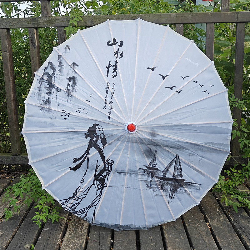 古风油纸伞淡雅水墨中国风演出复古吊顶装饰摄影平头工艺伞古典伞,家居饰品,工艺伞,淘宝优惠券,粉丝福利购,淘宝优惠卷