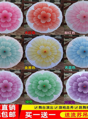 茉莉花开旗袍走秀古典风舞蹈伞