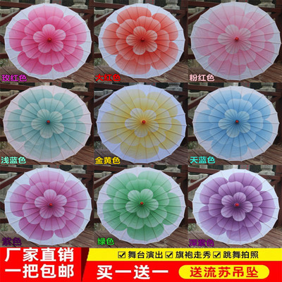 茉莉花开旗袍走秀古典风舞蹈伞