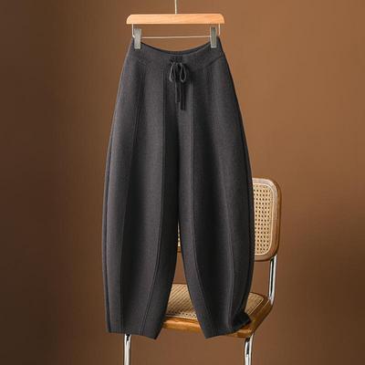 洋气时髦镰刀裤女冬季加厚哈伦裤