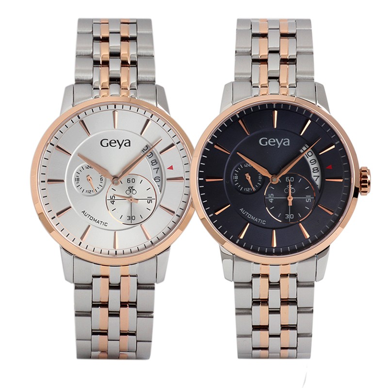 格雅探索者系列钢带日历50m防水