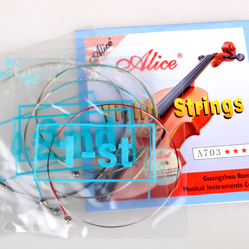 alice爱丽丝小提琴弦4/4小提琴琴弦进口钢芯4根套弦提琴配件a703