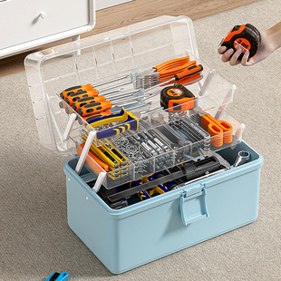 钓鱼工具箱垂钓收纳盒渔具箱配件整理盒子手提多功能路亚盒收纳箱