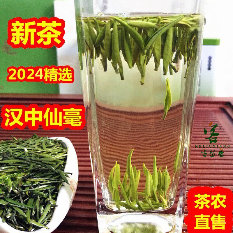 2024年汉中仙毫 西乡午子仙毫绿茶 雀舌类绿茶瓷罐礼盒装一斤包邮