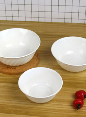 龙士达微波炉专用器皿热饭碗加热菜防油碗小大号用饭煲微波碗2个