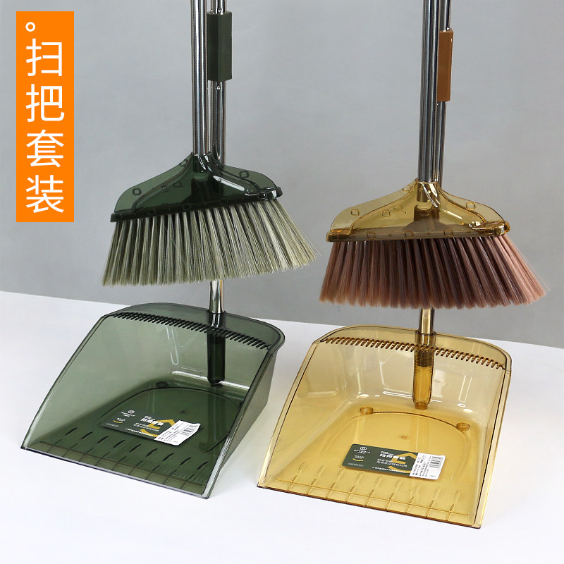 家用扫把簸箕套装不粘头发垃圾铲