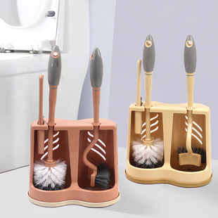 马桶刷4件套 360度无死角家用卫生间洁厕刷套装 全面缝隙清洁刷