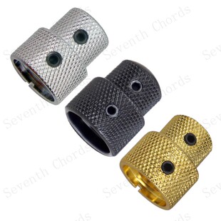 金属二层双层电贝司吉他音量旋钮贝斯双轴音色旋钮弦钮帽电位器帽