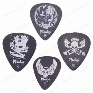 骷髅系列磨沙吉它拨片弹片 吉他PICK 0.5 0.66 0.73 0.96 1.1MM